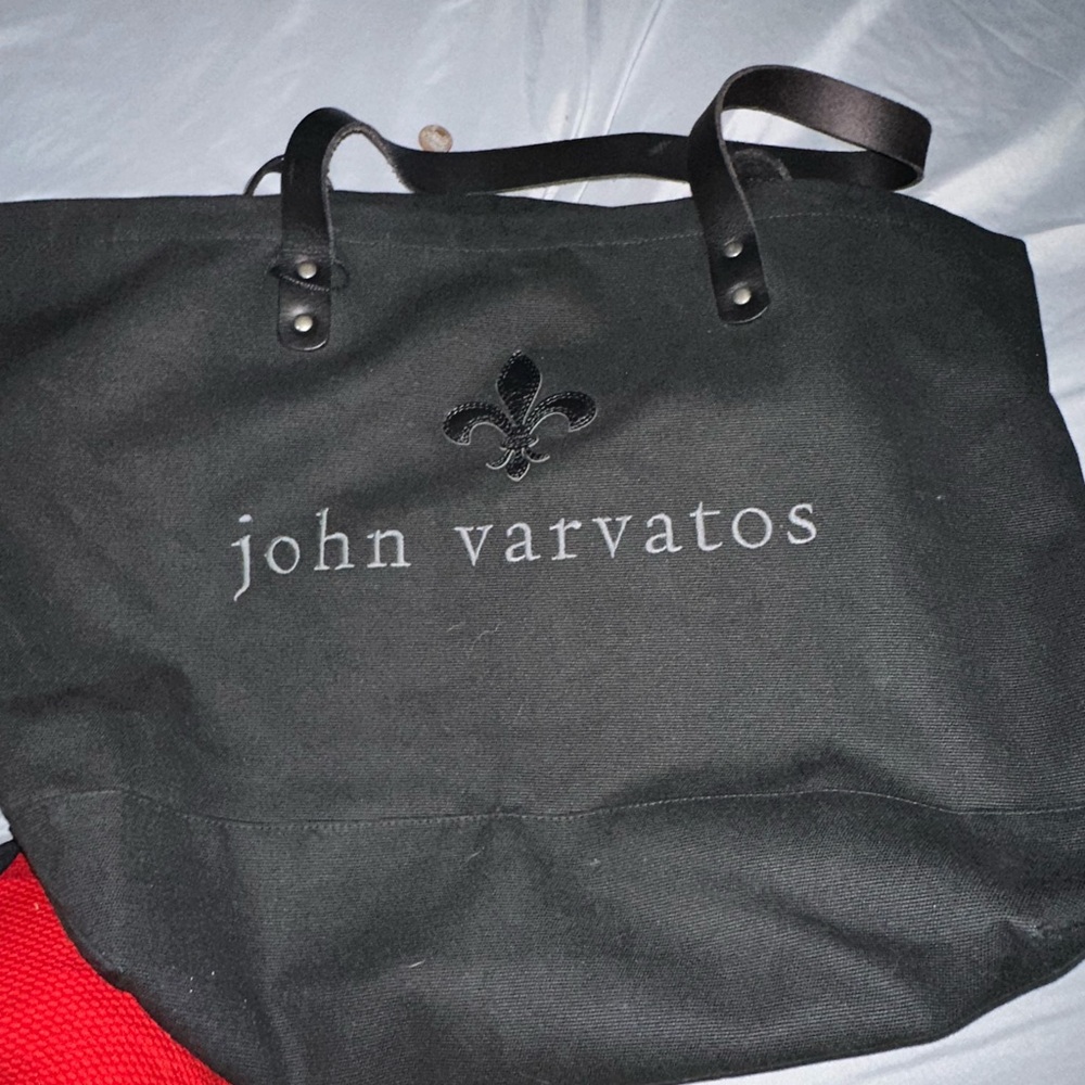 John Varvatos Black Tote Bag